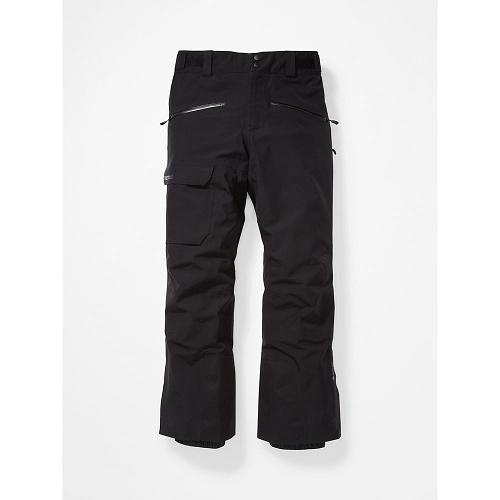 Marmot Ski Pants Black NZ - Spire Pants Mens NZ2405918